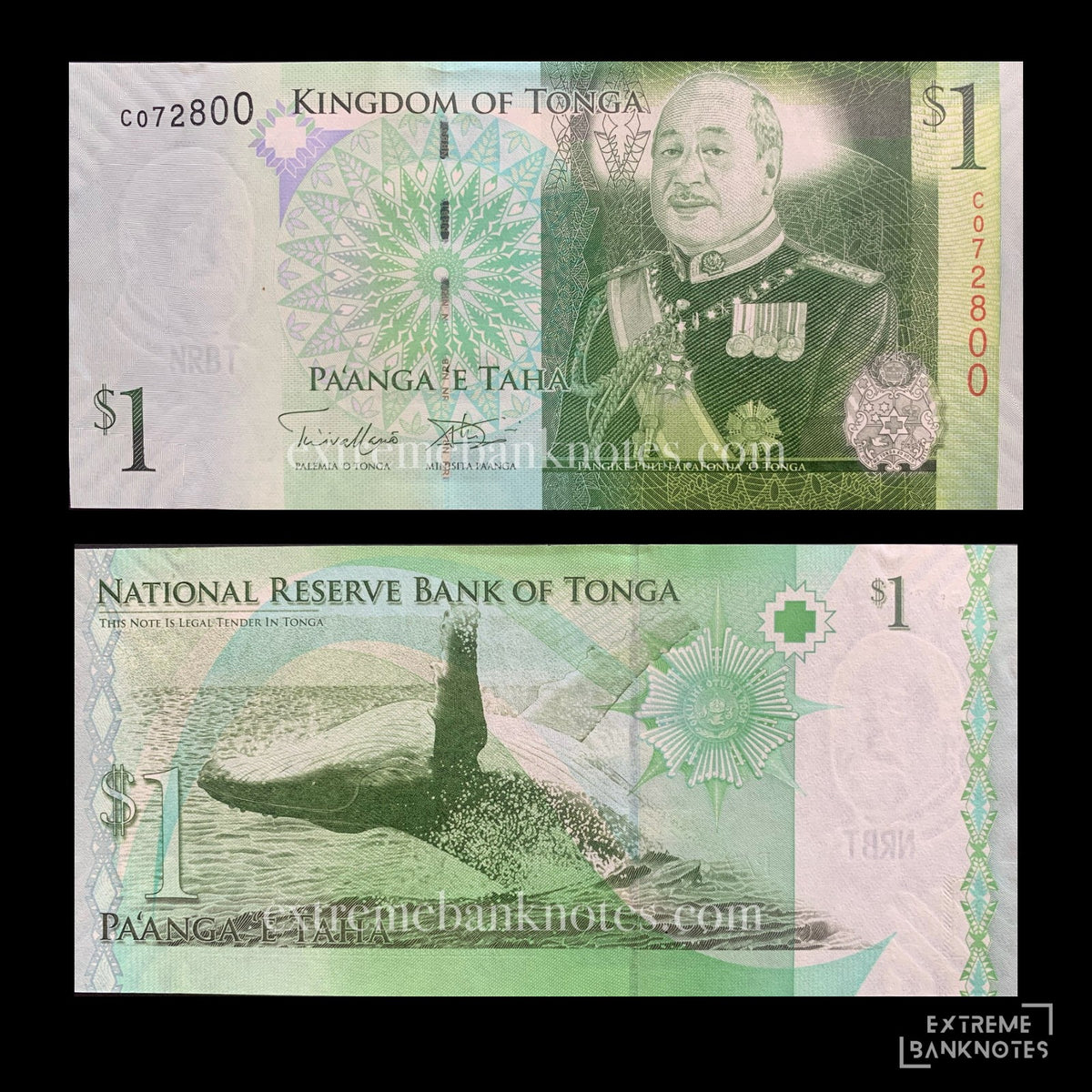Tonga 1 Pa'anga 2009 P-37 UNC – front and back