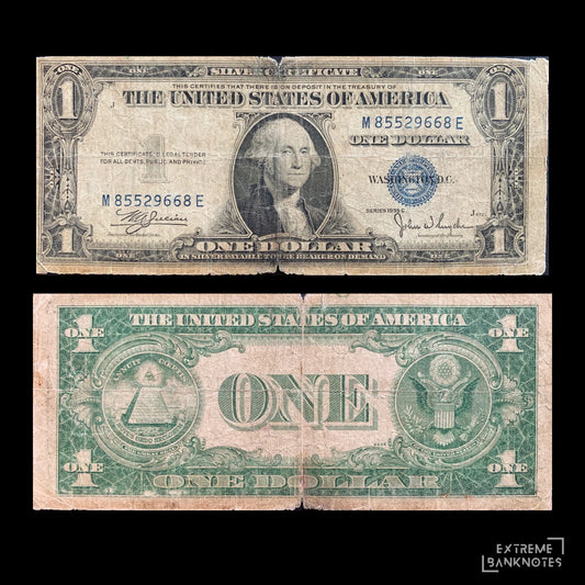 USA Silver Certificate 1 Dollar 1935 C P-416c G blue seal – front and back