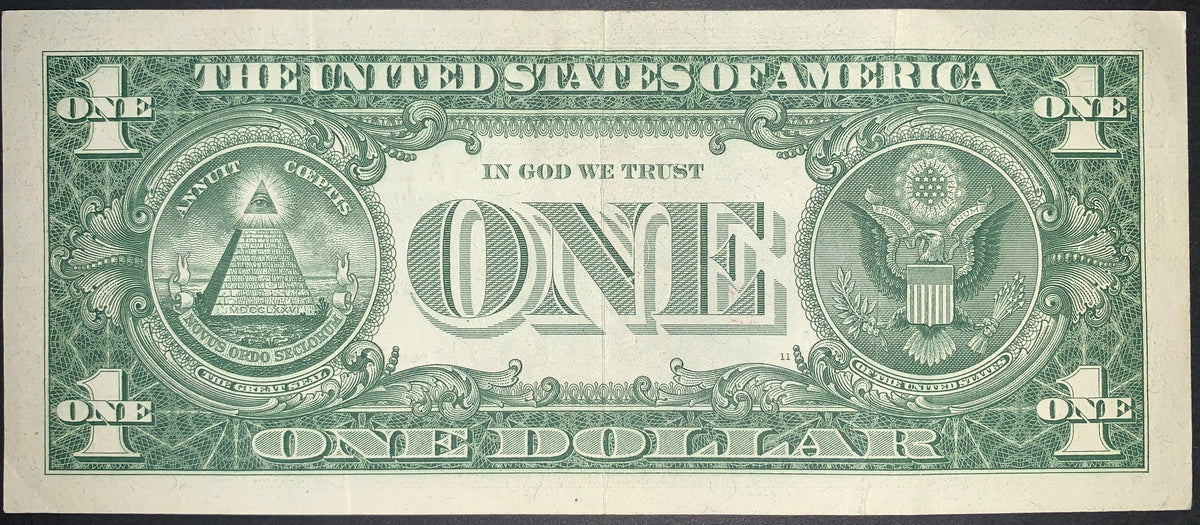 Usa 1 Note Blue Seal George Washington Banknote | US 1 Dollar 1957 P-419 VF ...