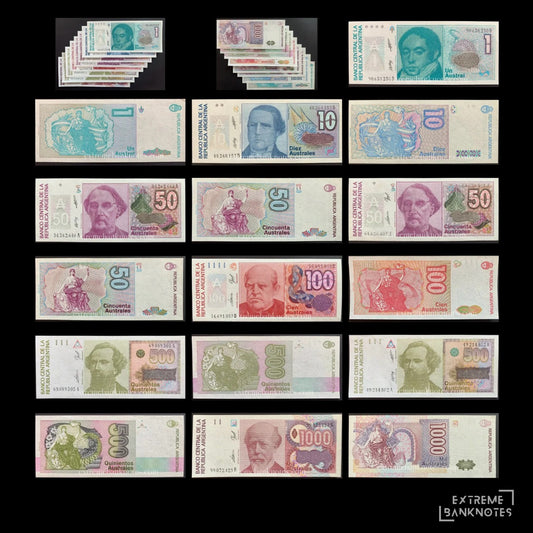Argentina Austral Collection Pack – all notes in the bundle