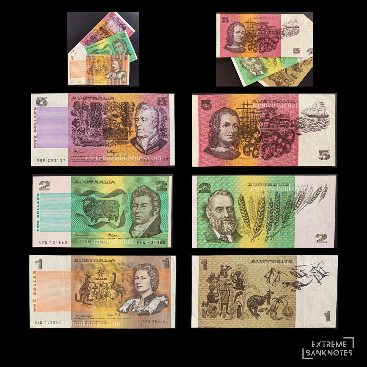 Australia Dollar Set – all notes in the bundle