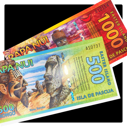 Easter Island UNC Rongo Banknote Pair