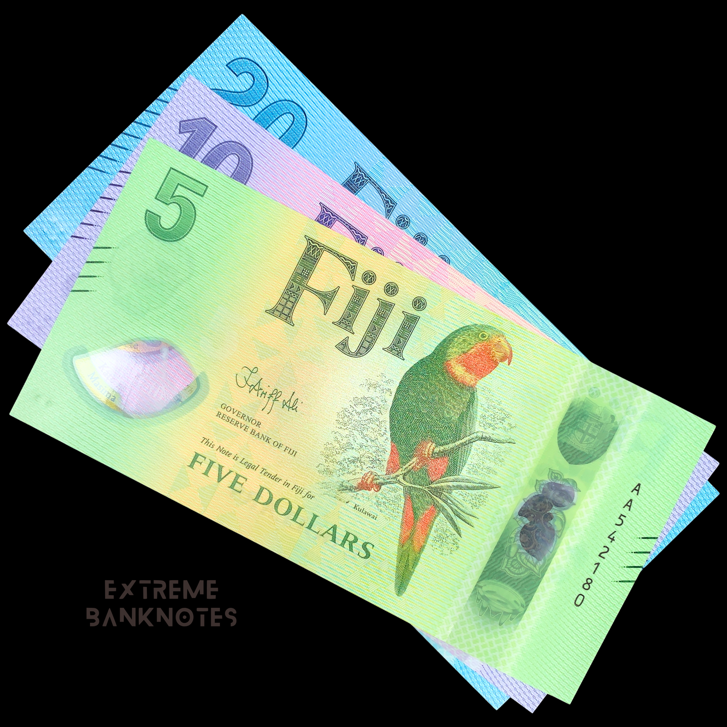 Fiji UNC Polymer Dollar Bundle