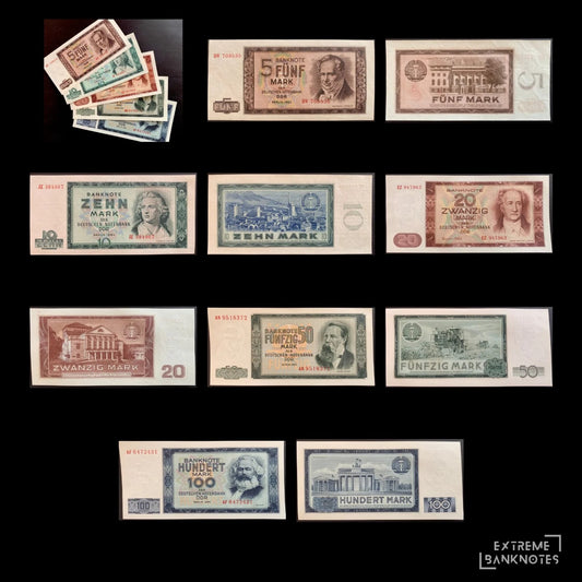 East Germany (GDR) 1964 Mark UNC Bundle – all notes in the bundle