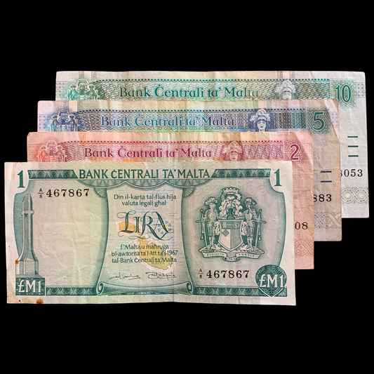 Malta Liri Banknote Bundle